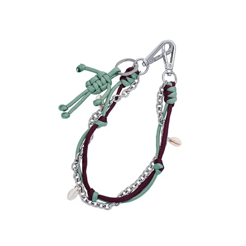 UncleS Mode Handgefertigte Tasche Accessoire Schlüsselbund Mit Pu Seil Und Roboterdetail Trendy Decoration Hose Ornament Für Rucksäcke Kreative Handgefertigte Jeans Schlüsselbund von UncleS