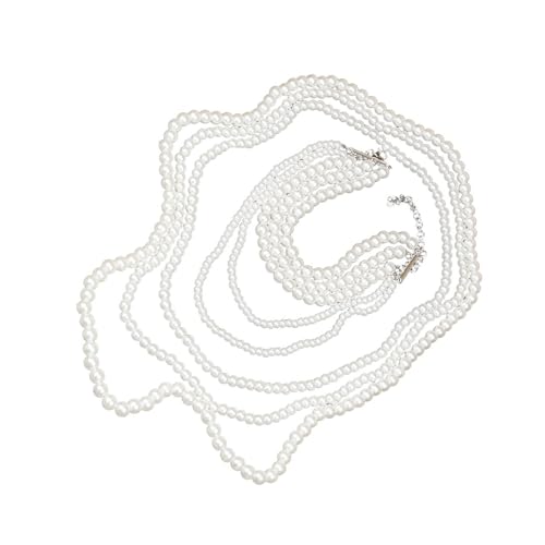 UncleS Mode Imitation Perlen Halskette Daily Wear Neckketten Mehrschichtige Choker Accessoires Für Partys Hochzeit Halskette von UncleS