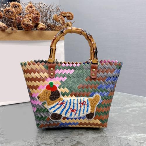 UncleS Mode Retro Striped Handtasche Dackel Strandtasche Große Kapazität Frauenpendlertasche Für Den Täglichen Gebrauch Stilvolle Frauenhandtasche UncleS Mode Retro Striped Handtasche Dackel Strandtasche Große Kapazität Frauenpendlertasche Für Den Täglichen Gebrauch Stilvolle Frauenhandtasche von UncleS