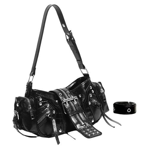 UncleS Modehandtasche PU Leder Frauen Umhängetasche Mit Ergonomischen Entwürfen Große Achselhöhlenbeutel Für Tägliche Pendel Oder Ausflüge PU Leder Achselhöhlen Tasche von UncleS