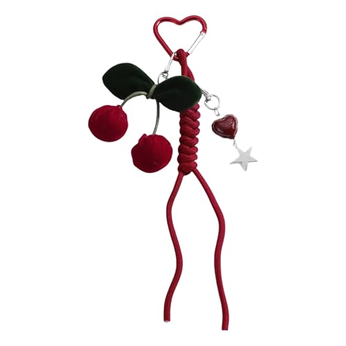 UncleS Modeschlüsselinhaber Obstschlüsselketten Geflochtene Seilanhänger Keyrings Bag Charm Bells Für Rückback Dekorationen Glocken Keyrings Bag Charme Autos Schlüsselkette Geflochtene von UncleS