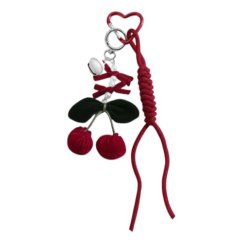 UncleS Modeschlüsselinhaber Obstschlüsselketten Geflochtene Seilanhänger Keyrings Bag Charm Bells Für Rückback Dekorationen Glocken Keyrings Bag Charme Autos Schlüsselkette Geflochtene von UncleS
