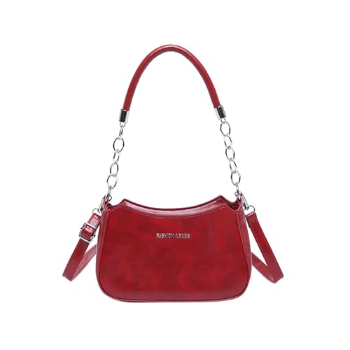 UncleS Modische Kleine Unterarmhandtasche Mit Retro Look Für Frauen Crossbody Bag Pu Leder Schulter Mit Verstellbarer Gurt Schulter von UncleS