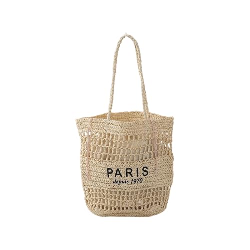UncleS Modische durchbrochene Handtasche für Damen, leicht, praktisches Design, bequemer Riemen für Urlaub oder Stadtbummel, stilvolle Strandtasche für Damen, Ow, One Size UncleS Modische durchbrochene Handtasche für Damen, leicht, praktisches Design, bequemer Riemen für Urlaub oder Stadtbummel, stilvolle Strandtasche für Damen, Ow, One Size von UncleS
