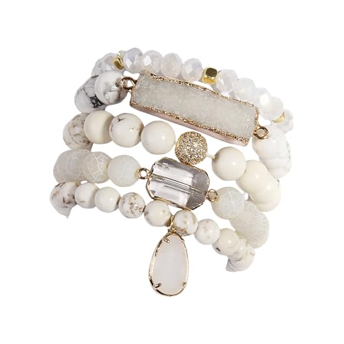 UncleS Natursteinarmband Verstellbares Armband Perlen Armbänder Die Frieden Und Selbstdisziplin Für Hoch Entwickeltes Outfit Perlen Armreifen Verbessern von UncleS