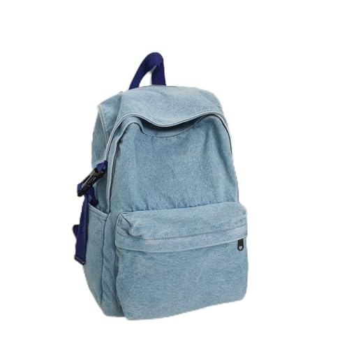 UncleS Praktischer Campus Jeans Rucksack Für Frauen Mit Großer Kapazität Mit Verstellbarem Gurt Ästhetischer Tagespack Retro Rucksack von UncleS