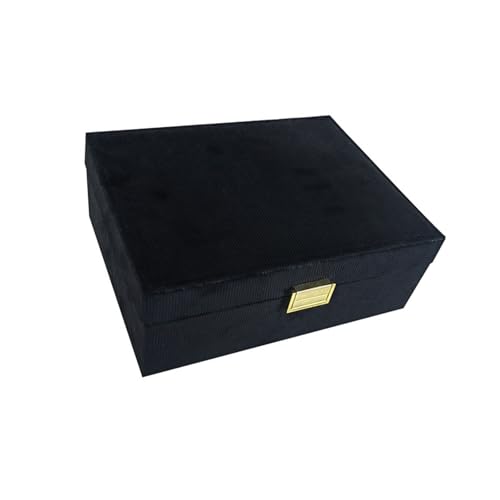 UncleS Raffinierter Schmuck Brustraum Sparen Aufbewahrungskoffer Multitierter Plüschbehälter Für Frauen Girls Multi Layer Box von UncleS