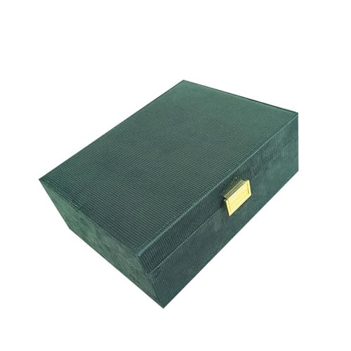 UncleS Raffinierter Schmuck Brustraum Sparen Aufbewahrungskoffer Multitierter Plüschbehälter Für Frauen Girls Multi Layer Box von UncleS