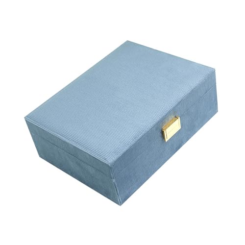 UncleS Raffinierter Schmuck Brustraum Sparen Aufbewahrungskoffer Multitierter Plüschbehälter Für Frauen Girls Multi Layer Box von UncleS