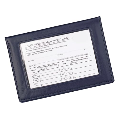 UncleS Reisepasshülle mit transparentem Fenster und mehreren Kartenfächern, praktischer PVC-Reise-Organizer, Reiseutensilien, Reisepasshülle, dunkelblau, One Size von UncleS