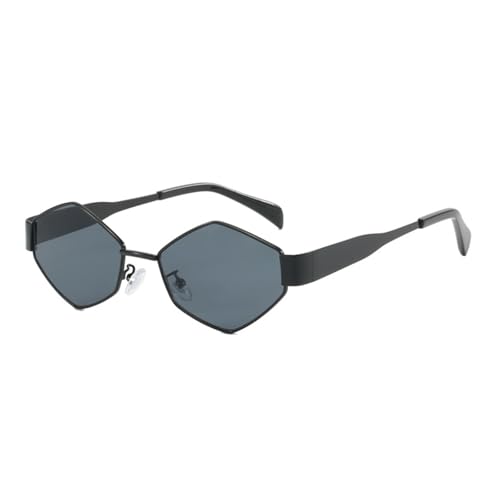 UncleS Retro Shades Brille für Damen und Herren, modische Brille ohne für Geeks, dünner Rahmen, modisch, schwarzer Rahmen, Schwarzer Rahmen, graue Folie UncleS Retro Shades Brille für Damen und Herren, modische Brille ohne für Geeks, dünner Rahmen, modisch, schwarzer Rahmen, Schwarzer Rahmen, graue Folie von UncleS