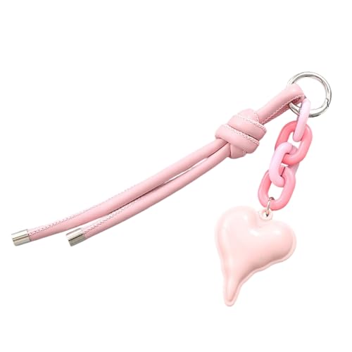 UncleS Schöne Tasche Charme Anhänger Keyring Keyring Liebe Herz Geflochtenes Seilschlüsselkette Für Rucksack Geldbeutel Handtasche Dekorationen Geflochtenes Seil Keychain von UncleS