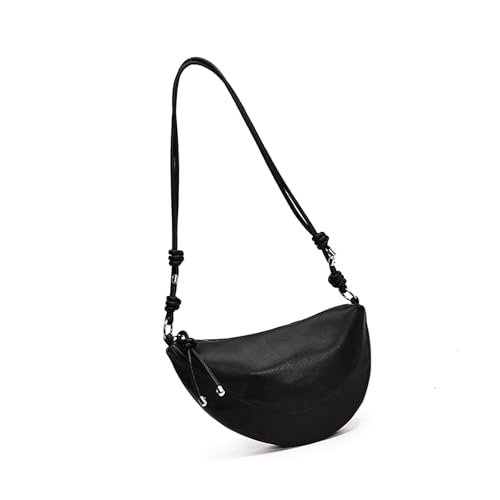 UncleS Stilvolle Frauenmännchen Schlepptasche Mit Verstellbarem Gurt Mode Retro PU Leder Reißverschluss Crossbody Tasche Freizeiteinkaufstasche von UncleS