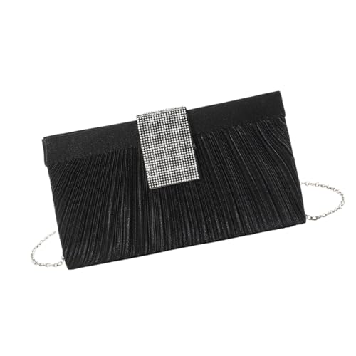 UncleS Stilvolle Plissierte Handtasche Mit Glitzernden Strasssteinen Detaillierte Modische Abendtasche Für Soziale Versammlungen Brautaccessoire UncleS Stilvolle Plissierte Handtasche Mit Glitzernden Strasssteinen Detaillierte Modische Abendtasche Für Soziale Versammlungen Brautaccessoire von UncleS