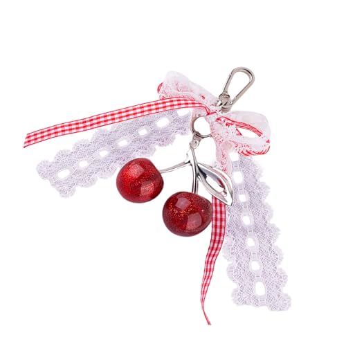 UncleS Stilvolle Spitzenbögen Schlüsselbund Fruchtschlüsselring Für Frauenbeutel Charme Und Autoschlüsselhalter Caroon Accesories Für Student Purse Charme von UncleS
