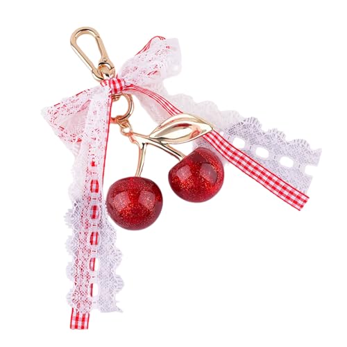 UncleS Stilvolle Spitzenbögen Schlüsselbund Fruchtschlüsselring Für Frauenbeutel Charme Und Autoschlüsselhalter Caroon Accesories Für Student Purse Charme von UncleS