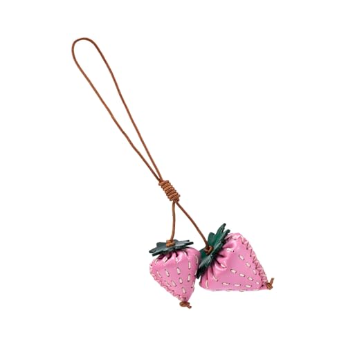 UncleS Strawberry Keychain Tasche Zauber Für Frauen Geldbeutel Handtasche Rucksack Anhänger Autoschlüsselring Ästhetische Schlüsselbund Reizzubehör von UncleS