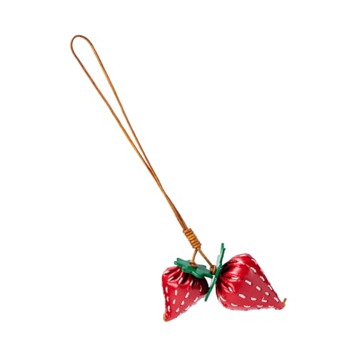 UncleS Strawberry Keychain Tasche Zauber Für Frauen Geldbeutel Handtasche Rucksack Anhänger Autoschlüsselring Ästhetische Schlüsselbund Reizzubehör von UncleS