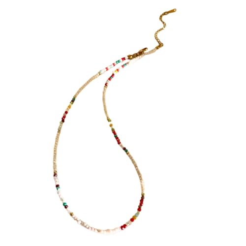 UncleS Trendy Acryl Perlen Halskette Fisch Anhänger Collarbone Kette Einzigartige Designing Frauen Halskette Stapelbares Hals Schmuck Geschenk Für Mädchen Mädchen von UncleS