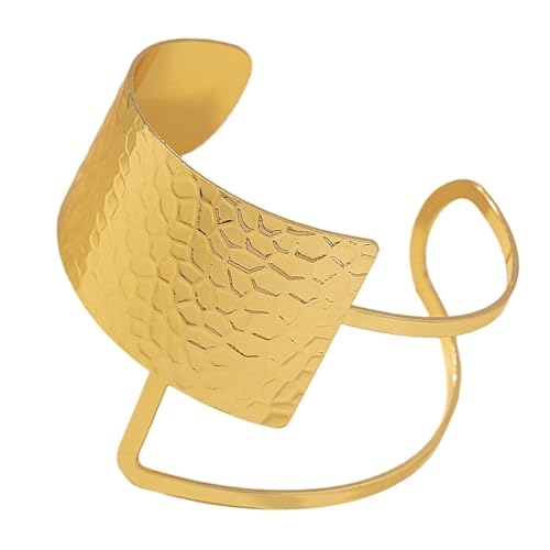 UncleS Unregelmäßiges offenes Manschettenarmband für Frauen, übertriebenes Armband, verstellbarer Armreif, geometrischer Schmuck, Festival-Zubehör UncleS Unregelmäßiges offenes Manschettenarmband für Frauen, übertriebenes Armband, verstellbarer Armreif, geometrischer Schmuck, Festival-Zubehör von UncleS