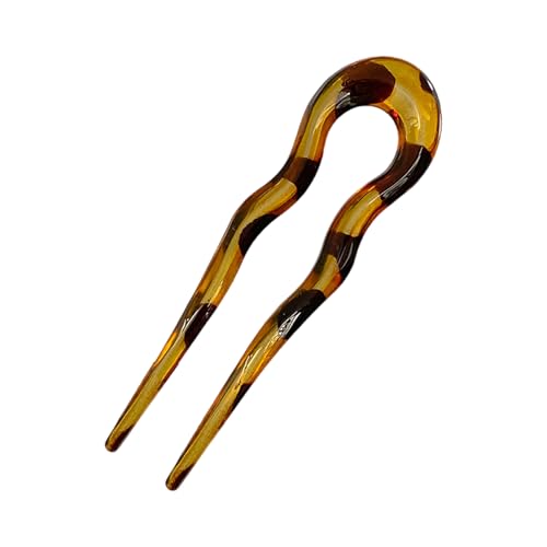 UncleS Verschiedener Farbhaarstange Französisch Pin Zwei Stecker Gabel Mode Frauen Haarnadel Elegante Hochzeit Schmuck Stylish Hair Accessoire von UncleS