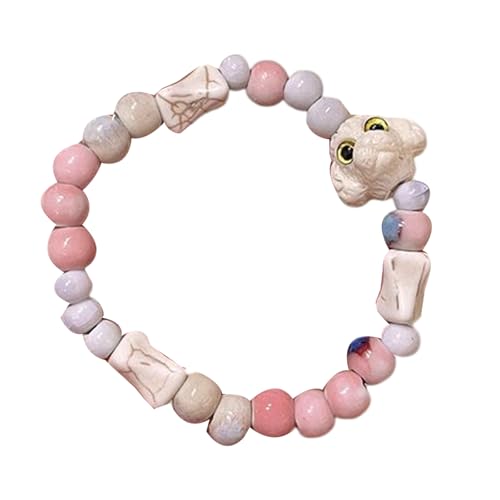 UncleS Verstellbarer Keramik Perlen Armband Bunte Perlenhund Charme Handchain Tägliches Zubehör Für Mode Enthusiasten Keramikarmband UncleS Verstellbarer Keramik Perlen Armband Bunte Perlenhund Charme Handchain Tägliches Zubehör Für Mode Enthusiasten Keramikarmband von UncleS