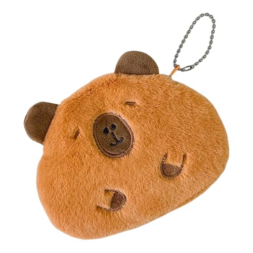 UncleS Weiche Plüsch Capybara Münzbrieftasche Reißverschlussbeutel Geldbeutel Multifunktional Geldbeutel Für Den Täglichen Gebrauch Oder Reisen Reißverschlusszahntasche von UncleS