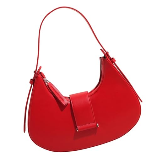 UncleS Women Aberarm Bag Fashionhalf Mond Winter Handtasche Geldbörse All Matching Achsel Retro Schulter Retro Schulter Für Frauen PU Leder Achselbaus Autumn Winter Handtasche von UncleS