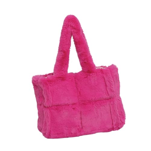 UncleS Zeitgenössische Plüsch Handtasche Mit Geräumiger Innenpreis Tasche Winter Stülle Für Arbeit Und Freizeitaktivitäten Weiche Plüschabrechnungen von UncleS