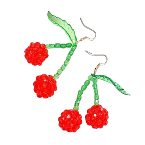 Verspielte Kirschen Legierte Ohrtropfen Spielerischer Kirschen Legiert Ohrringe Schmuck Elegante Dangle Ohrhaken Für Tägliche Verschleißohrringe von UncleS
