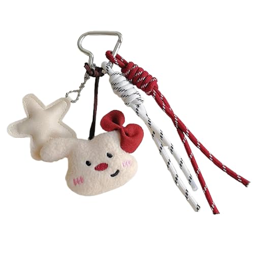 Weicher Plüschbärenschlüsselkettenanhänger Modetasche Keyring Taschen Charme Accessoire Für Taschen Oder Schlüssel Für Cartoon Styles Liebhaber Plüsch Bärenschlüsselkette von UncleS
