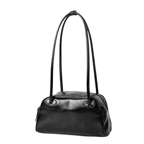 Winter Umhängetasche Feste Farbe Unterarm Retro Achselhöhle PU Lederhandtasche Für Reisemische Achselhöhle Winterhand Handtasche Alleinfache Schulter Unterarm von UncleS