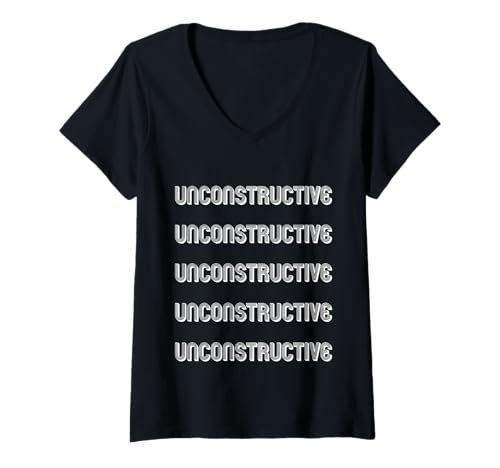 Damen Unkonstruktiv T-Shirt mit V-Ausschnitt Damen Unkonstruktiv T-Shirt mit V-Ausschnitt von Unconstructive Apparel