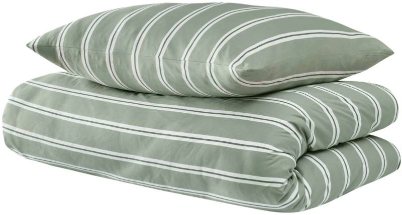 uncover by SCHIESSER Bettwäsche "Colorado mit Streifen in angesagten Farben, 135x200cm + 80x80cm" 2 Stk. tlg. Made in Green von Uncover By Schiesser