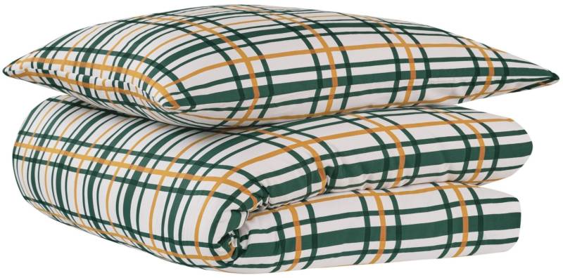 uncover by SCHIESSER Bettwäsche "Maxim aus edlem Baumwollsatin, 135x200cm + 80x80cm" 2 Stk. tlg. Made in Green von Uncover By Schiesser