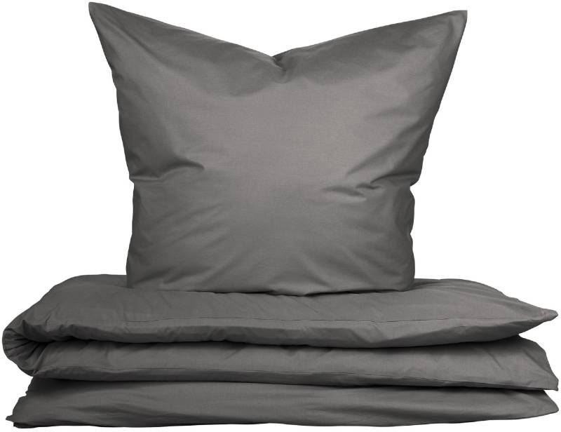 uncover by SCHIESSER Bettwäsche "Soho aus weicher Baumwolle in gedeckten Uni-Farben" 2 Stk. tlg. Made in Green von Uncover By Schiesser