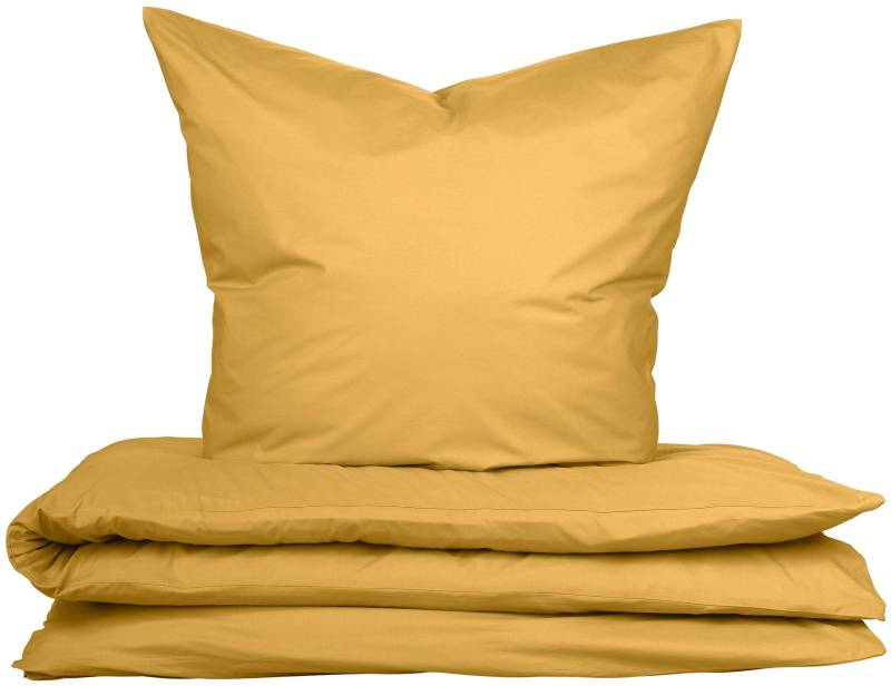 uncover by SCHIESSER Bettwäsche "Soho aus weicher Baumwolle in gedeckten Uni-Farben" 2 Stk. tlg. Made in Green von Uncover By Schiesser