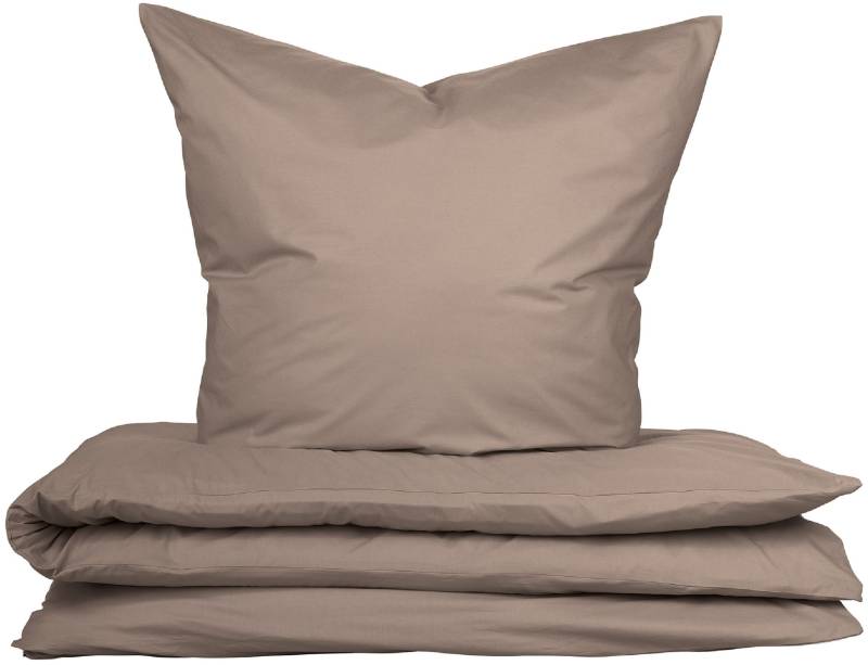 uncover by SCHIESSER Bettwäsche "Soho aus weicher Baumwolle in gedeckten Uni-Farben" 2 Stk. tlg. Made in Green von Uncover By Schiesser