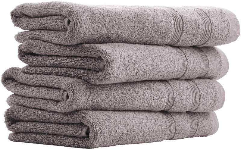 uncover by SCHIESSER Handtücher "Brooklyn mit dezenter Bordüre in Hoch-Tief-Optik" Made in Green von Uncover By Schiesser