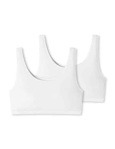 Uncover by Schiesser Damen 2pack Bustier Unterwäsche, Weiss, M von Uncover by Schiesser