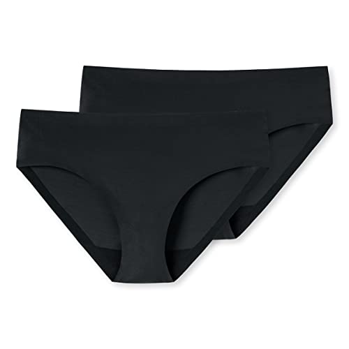 Uncover by Schiesser - Damen - Hüft Slip - 2er Pack (XL Schwarz) von Uncover by Schiesser