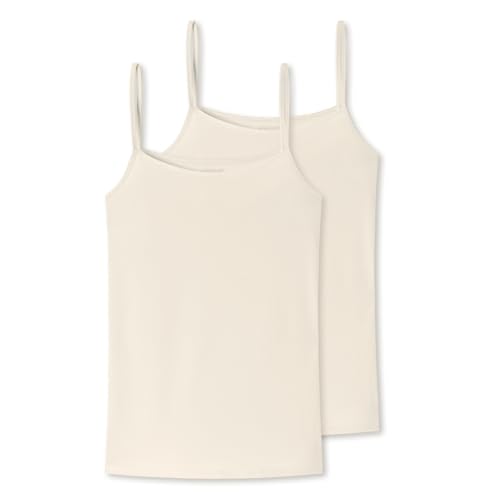 Uncover by Schiesser - Bamboo Cotton - Spaghetti Top - 2er Pack (L Off-White) von Uncover by Schiesser