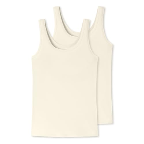 Uncover by Schiesser - Bamboo Cotton - Unterhemd/Top - 2er Pack (L Off-White) von Uncover by Schiesser