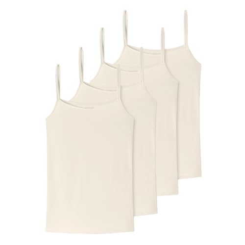 Uncover by Schiesser - Bamboo Cotton - Spaghetti Top - 4er Pack (L Off-White) von Uncover by Schiesser
