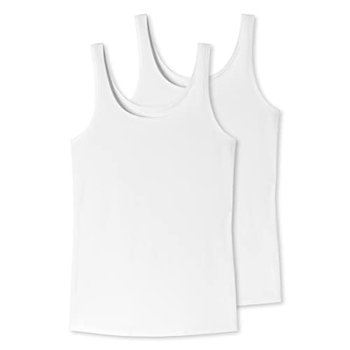 Uncover by Schiesser Damen 2PACK Trägertop Unterwäsche, Weiss, 3XL von Uncover by Schiesser