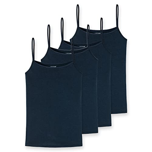 Uncover by Schiesser - Damen - Spaghettitop - 4er Pack (XXL Dunkelblau) von Uncover by Schiesser