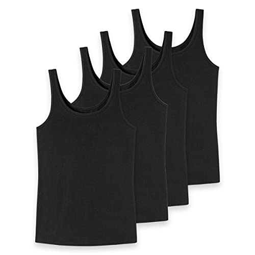 Uncover by Schiesser - Damen - Trägertop - 4er Pack (XXL Schwarz) von Uncover by Schiesser
