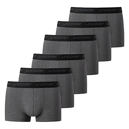 Uncover by Schiesser - Retro Shorts/Pant - 6er Pack (M Dunkelgrau) von Uncover by Schiesser