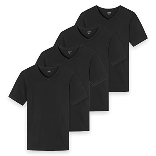 Uncover by Schiesser - Unterhemd/Shirt Kurzarm - 4er Pack (XXL Schwarz) von Uncover by Schiesser