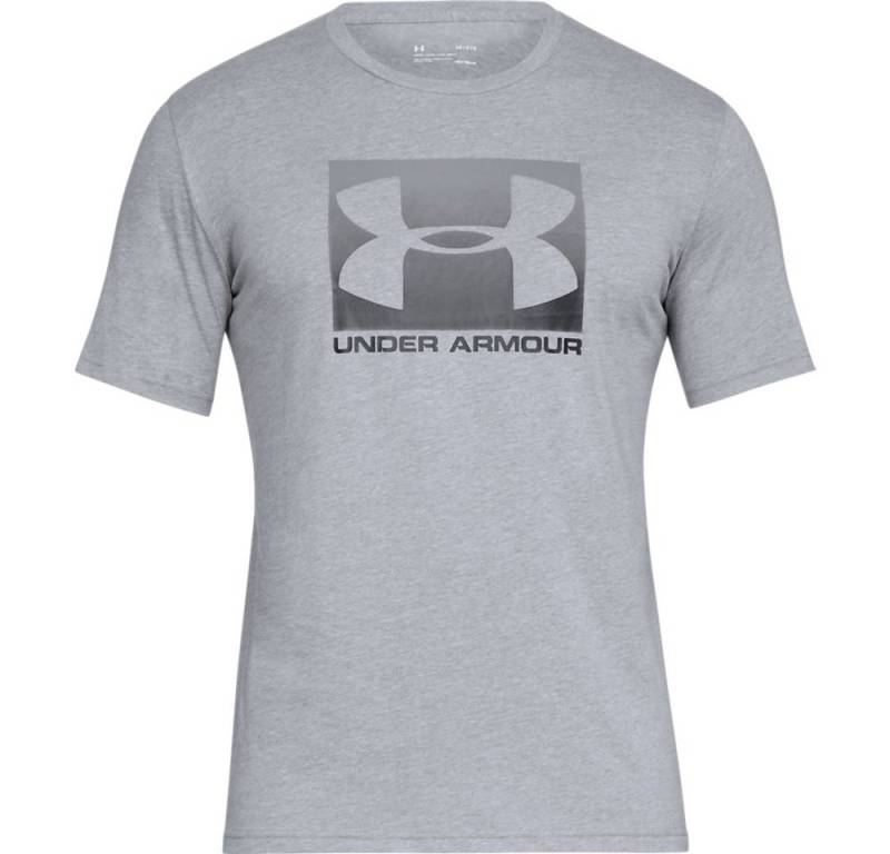 Under Armour® Kurzarmshirt UA BOXED SPORTSTYLE SS-BLK Steel Light Heather / Graphite von Under Armour®